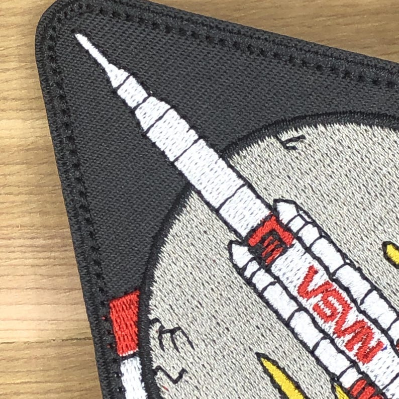 Parche negro del Programa Artemis, parche bordado, insignia moral, traje espacial de astronauta, emblema de recuerdo, astronauta del cohete imagen 5