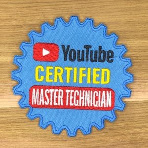 Certified Master Technician Patch - Funny Cog Gear Morale Badge