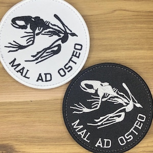 Parche Frogman Mal Ad Osteo - Navy SEALs Devgru Tactical Moral Bad to the Bone
