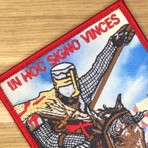 In Hoc Signo Vinces Patch - Deus Vult Crusader Templar Deus Vult Morale