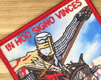 In Hoc Signo Vinces Patch - Deus Vult Crusader Templar Deus Vult Morale