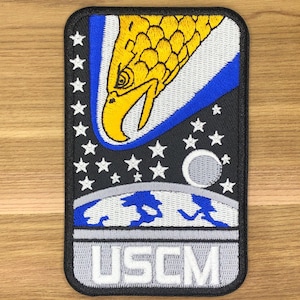 Distintivo dos Fuzileiros Navais Coloniais da Marinha dos EUA - Insígnia de Moral para Cosplay do Filme Aliens