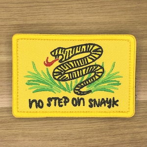 Não pise em mim, bandeira da cobra, patch de moral, não pise em mim, meme de Gasden, EUA, Marinha dos Estados Unidos, Exército, 2ª Emenda, bolsa tática, colete militar