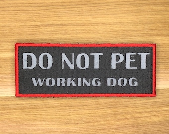 Do  Not  Pet dog  reflective  Tactical  Patch  Morale  Dog  Harness  Vest  Collar  gsd  canina  k9  k-9  embroidery  hook  loop