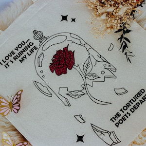 Te amo... estás arruinando mi vida / Bolsa de mano / Hecha a mano / Mercancía de fan