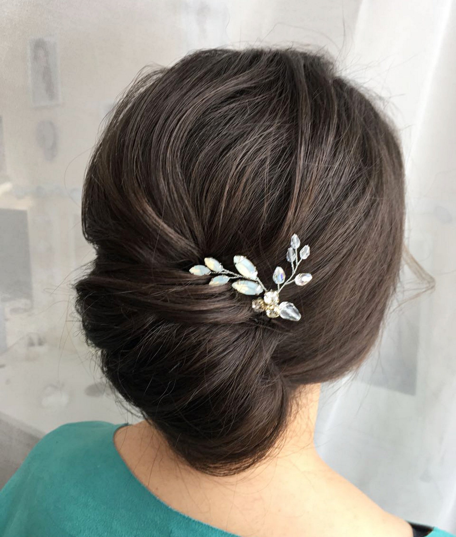 Princess White Opal Hair Clip main image 1