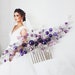Porcelain Flower Hair Pin Clip Silver Color Head Piece For Brides Women Pearl Opal Hairpins Wedding Accessories Bridal Jewelry