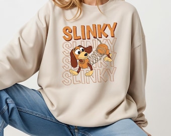 Disney Slinky Dog Sweatshirt, Toy Story Sweater, Disney Dog Pullover, Vintage Slinky Sweat, Hollywood Studios Crewneck, Toy Story Shirt