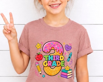 Third Grade Shirt, 3rd Grade Teacher Tee, First Day Of Third Grade Shirt, Back To School Graphic T Shirt, Elementary Teacher Gift