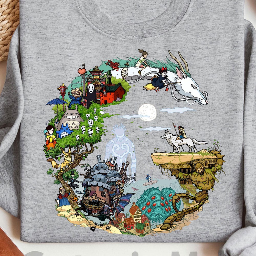 Studio Ghibli Sweatshirt, Spirited Away Hoodie, Totoro Hoodie, My Neighbor Totoro Hoodie, Ghibli Hoodie, Hayao Miyazaki Hoodie Onlytee