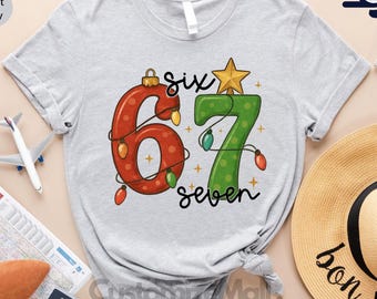 Christmas Six Seven 67 Shirt, Six Seven Meme Shirt, Merry Christmas Shirt, Funny Christmas Meme Tee, Funny Christmas Family Sweatshirt
