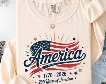 Comfort Colors® America 250th Anniversary Shirt, Patriotic Eagle Tee, 4th Of July Shirt, American Flag Shirt, Patriotic Gifts
