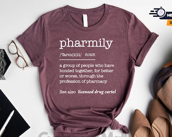 Pharmily Shirt, Pharmacy Shirt, Pharmacy Gift, Pharmacist Gift, Pharmcy Tech, Pharmacy Student Shirt, Pharmacology Shirt,Pharmacy Graduation