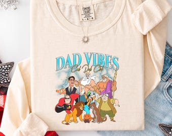Comfort Colors® Disney Dad Shirt, Dad Vibes Shirt, Cool Dad Club Tee, Disney Fathers Day Shirt, Mr Incredible Zeus Shirt, Magic Kingdom Tee