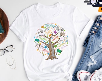 Camisetas para maestros, camiseta para maestros de preescolar, camisetas de 100 días de clases, camiseta para maestros de educación especial, camiseta de regreso a clases, camiseta de agradecimiento para maestros, camiseta para maestros