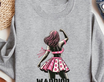Breast Cancer Warrior Sweatshirt, Breast Cancer Fighter Shirt, Breast Cancer Support Shirt, Breast Cancer Gift, Breast Cancer Awareness