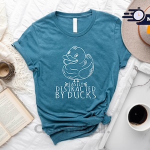 Easily Distracted By Ducks Shirt, Duck Shirt, Duck Lover Shirt, Duck Tshirt, Duck Sweater, Goose Shirt, Duck Sweatshirt, Duck Hunting Shirt
