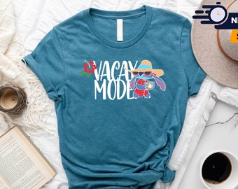 Stitch Vacay Mode Shirt, Lilo And Stitch Shirt, Disney Stitch Shirt, Disney Vacation Shirt,  Disneyland Shirt, Disney Shirts, Magic Kingdom