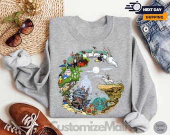 Studio Ghibli Sweatshirt, Spirited Away Hoodie, Totoro Hoodie, My Neighbor Totoro Hoodie, Ghibli Hoodie, Hayao Miyazaki Hoodie