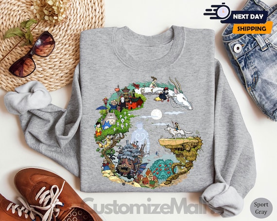 Studio Ghibli Sweatshirt, Spirited Away Hoodie, Totoro Hoodie, My Neighbor Totoro Hoodie, Ghibli Hoodie, Hayao Miyazaki Hoodie