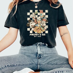 Mickey And Co Est 1928 Comfort Colors Shirt, Mickey And Friends Shirt, Disney Characters Shirt, Disney Family Shirts, Disney Trip Shirt