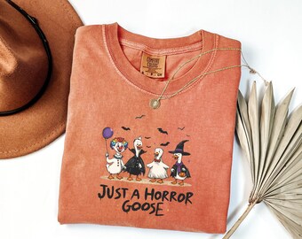 Horror Movies and Chill Shirt, Comfort Colors Halloween Shirt, Skeleton Horror Movie Tee, Spooky Season Shirt, Halloween Long Sleeve