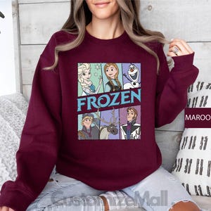 Disney Frozen Sweatshirt, Disney Princess Sweater, Elsa Sweatshirt, Disney Girls Trip Shirts, Disney Princess Shirts, Frozen Birthday Shirt