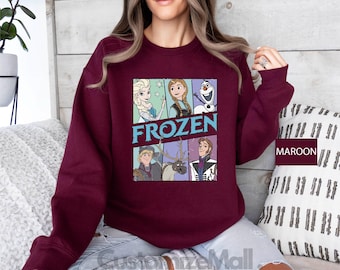 Disney Frozen Sweatshirt, Disney Princess Sweater, Elsa Sweatshirt, Disney Girls Trip Shirts, Disney Princess Shirts, Frozen Birthday Shirt