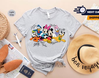 Disney Mickey Mouse Goofy Donald Duck Shirt, Mickey And Friends Shirt, Magic Kingdom 2025 Trip Shirt, Family Matching Vacation Shirt