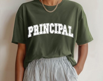Principal Shirt, Varsity Principal Tee, School Leader T Shirt, Back To School Principal Gift