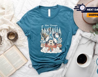 Walt Disney's Fantasia Shirt, Disney Fantasia Shirt, Magic Kingdom Shirt, Mickey Mouse Shirt, Disneyland Shirt, Disneyworld Trip Shirt
