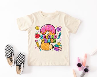 Second Grade Shirt, 2nd Grade Teacher Tee, First Day Of Second Grade Shirt, Back To School Graphic T Shirt, Elementary Teacher Gift