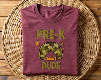 Pre K Dude Shirt, First Day Of Pre K Tee, Back To School Boy Shirt, Preschool Student Graphic T Shirt, Cute Kids School Tee
