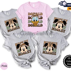 Custom Disney Character Shirts, Mickey Mouse Shirt Minnie Mouse Shirt, Donald Duck Shirt, Disney Family Vacation Shirt,Disney Character Gift