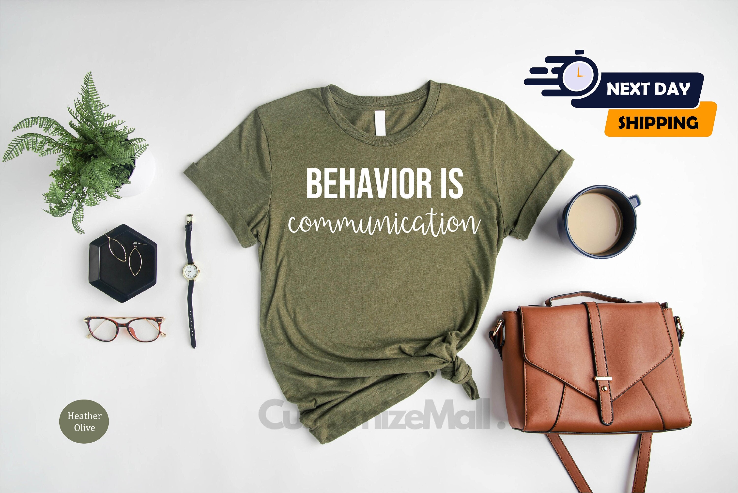 Behavior Is Communication T-Shirt For Women - Special Education Teacher Inspirational Tee