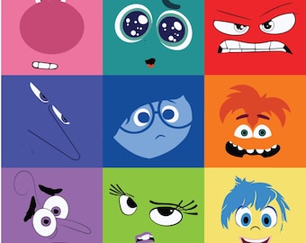 Inside Out 2 Character Face Svg Png, Inside Out Shirt Png, Inside Out 2 Halloween Costume Png, Inside Out 2 Halloween Svg, Inside Out Faces