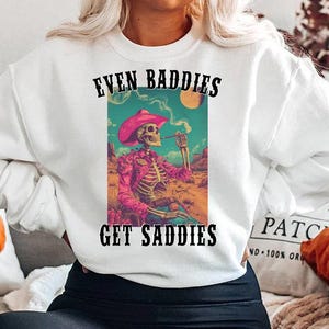 Até os vilões ficam tristes, camiseta popular Png SVG Cut File, Trendy Vintage Retro Engraçado Design de Saúde Mental, Popular Esqueleto Png, jpg, svg