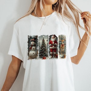 Retro Christmas PNG, Christmas Shirt PNG, Vintage Christmas PNG, Santa Claus png, Christmas Sublimation, Merry Christmas png, T-shirt design