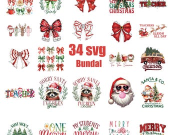 Christmas Bundle Png, Merry Christmas Png, Christmas Png, Western PNG, Santa Claus PNG, Bundle Png, Sublimation Designs, Digital Download