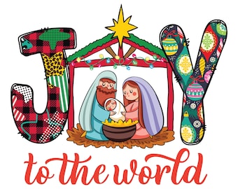 Christian Christmas Png, Joy To The World Png, Coquette Jesus Christmas Png, Baby Jesus Png, Bible Verse Png, Nativity Png, Oh Holy Night