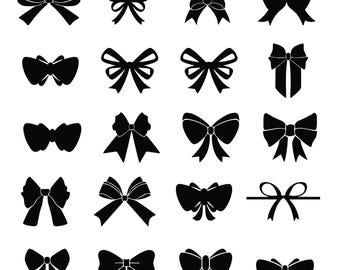 Boho Ribbon Svg Bundle / Coquette Bow Svg / Ribbon Svg / Bow Svg Png / Hair Bow Svg / Bow Tie Svg / Hand Draw Bow Clipart / Cut File Cricut