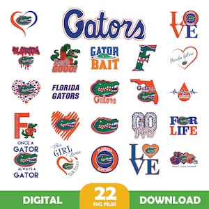 Gator-Svg - Png - Eps-Dateien, Florida Gators Digitale Datei, Cricut Für SVG-Datei, Jpg, Dxf, Eps, Clipart, Transparante, digitale Dateien