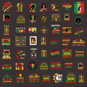 Ensembles SVG Juneteenth, fichiers Svg Juneteenth pour Cricut, Bundle PNG Juneteenth, Svg valeur nutritive Roi noir, Fêter Juneteenth