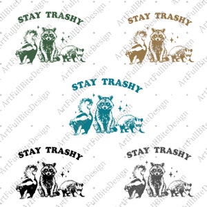 Restez poubelle SVG PNG | Opossum png | Drôle de raton laveur png | Poubelle de l'équipe Opossums Squad png | Drôle de poubelle png | Amoureux des animaux PNG | Svg png de mouffette