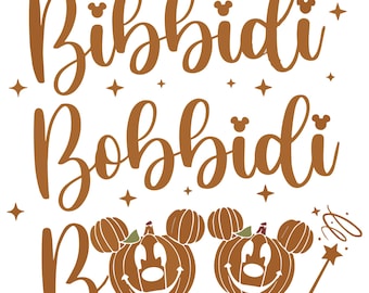 Pumpkin Boo Png, Funny Mice and Pumpkin svg, Bibbidi Bobbidi Boo png, Mouse Head svg, Trick or Treat svg, Spooky Vibes svg, Spooky Boo svg
