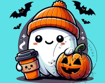 Cute Ghost png, Halloween png, Coffee png, Bougie png, Bougie Ghost, Here For The Boos, Sticker png, Mug png, Trending png, pod, dtf, JPG