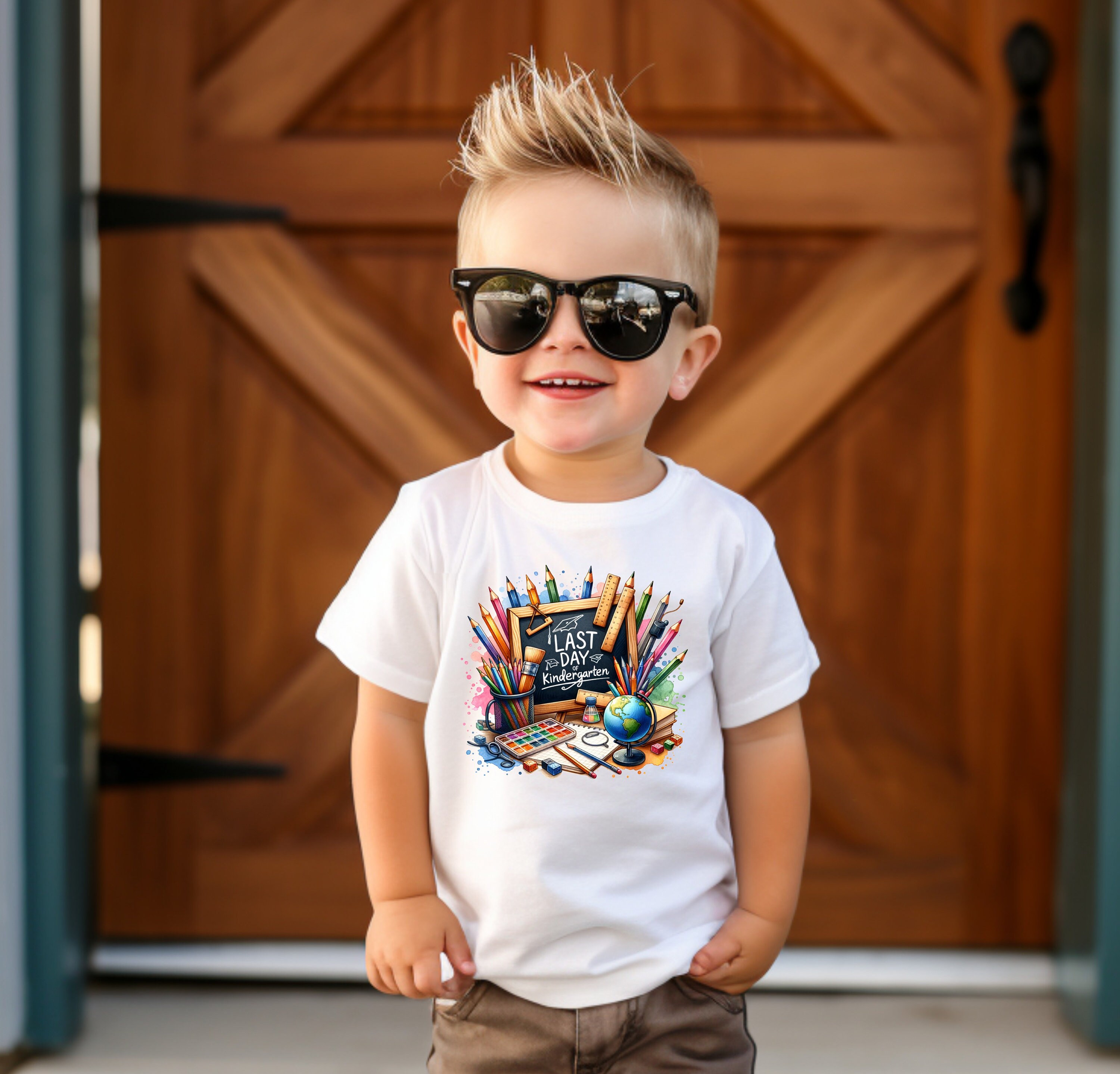  Last Day of Kindergarten T-shirt Design Instant DIGITAL Download POD Illustration 