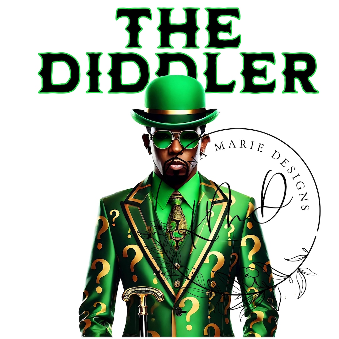 The DIDDLER Png, Funny Diddy Design PNG, Hip Hop Tshirt Design, Instant