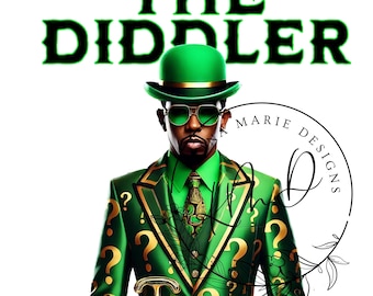 The DIDDLER png, Funny Diddy Design PNG, Hip Hop TShirt Design, Instant Download, Puffy, Sarcastic PNG, Urban png jpg, Sublimation Design