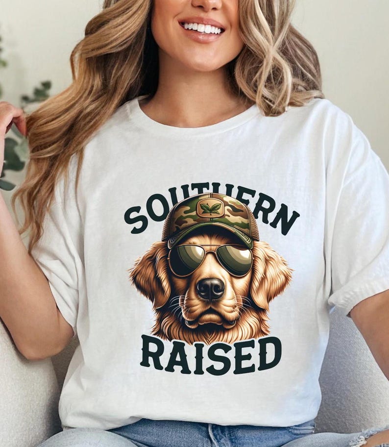Golden Retriever png, Southern Raised png, Pojkejakt png, Jakthund PNG, Southern Raised sublimering, Digital Nedladdning bild 4